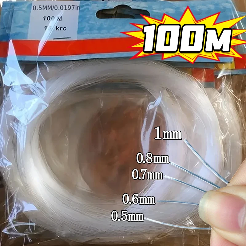 100m Strong Elastic Crystal Beading Thread Cord Jewelry Making Necklace Bracelet DIY Beads Transparent String Stretchable Thread