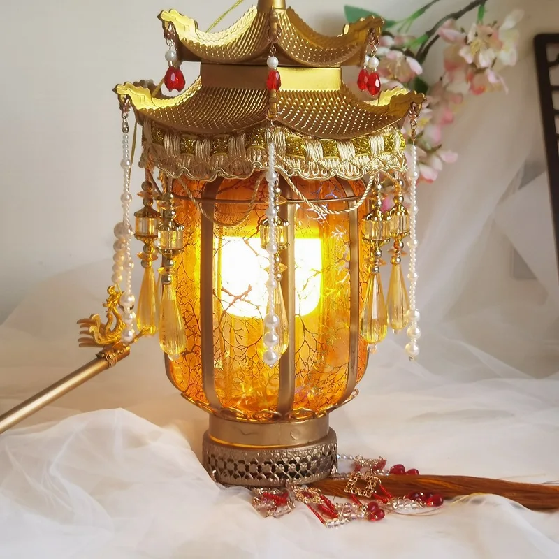 

FS6Hanfu Handheld Palace Lantern Ancient Style Photography Props Lantern Decoration New Year Accessories Finished Products