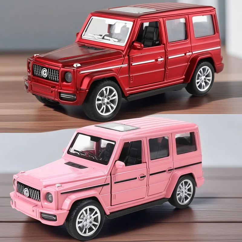 1:36 Scale Alloy Off-Road SUV Toy Car, Return Drive, Double Door Design, Simulated Collectible Car Model, Gift,