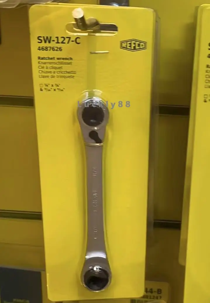 

Original REFCO Ratchet Wrench for maintenance angle valve of refrigeration air conditioning compressor SW-127-OFFSET SW-127-C