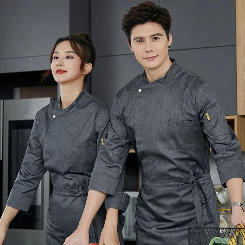 new-chef-uniform-long-sleeve-baking-pastry-chef-dessert-shopping-bakery-short-sleeve-female-hotel-chef-overalls