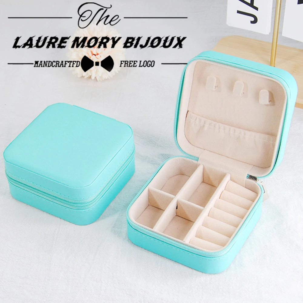 

New2025삼성 Custom Logo Jewelry Box Storage Box Portable Earrings Earrings Hand Jewelry Necklace Ring Small Exquisite Mini New Box