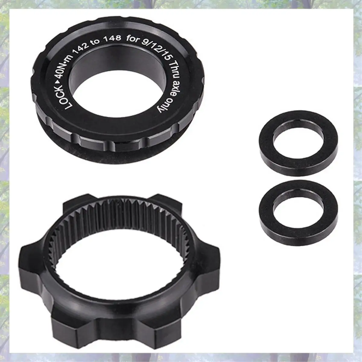 새로운 도착 2 Pcs 센터 잠금 허브 부스트 어댑터, 6 홀용 센터 잠금, 12X142 ~ 12X148 및 15X100 ~ 15X110