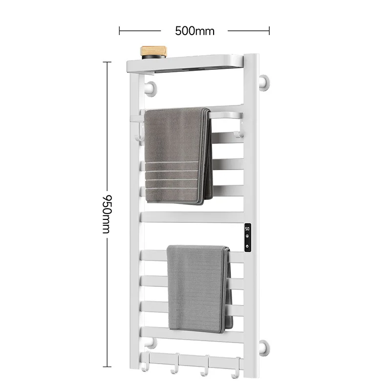 

Intelligent electric towel rack, bathroom space aluminum drying, no punching, bathroom storage hanger