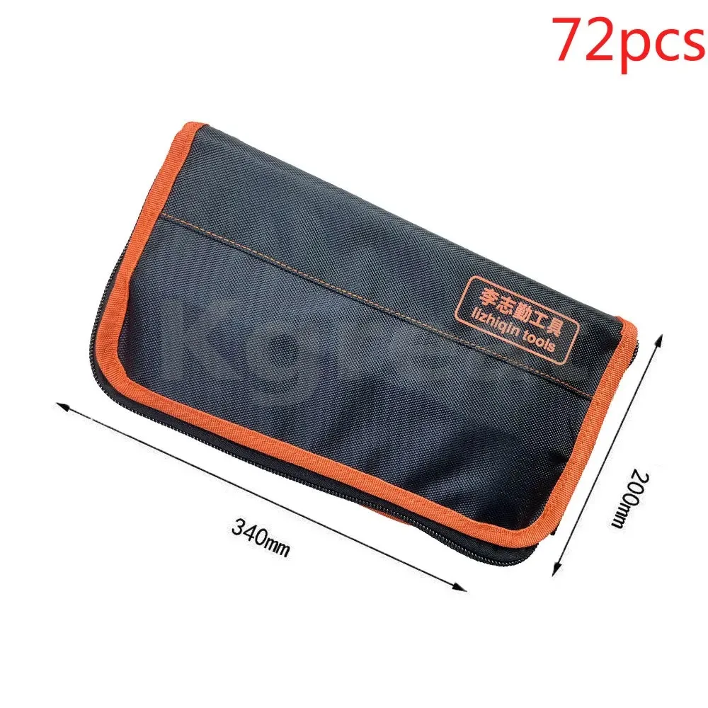 

Lishi 2 in 1 Tool Bag 72pc Portable Durable Storage Package Locksmith Tool BAG for Lishi Tools KD/VVDI Car Key Blade Accessories