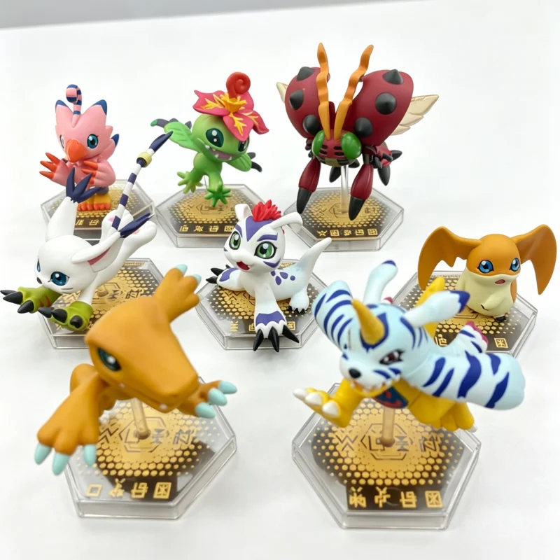 Digimon Adventure Serie Blind Box Agumon Gabumon Anime-Figur Sammlerstück PVC-Figur Desktop-Dekoration Geschenk für Sammler
