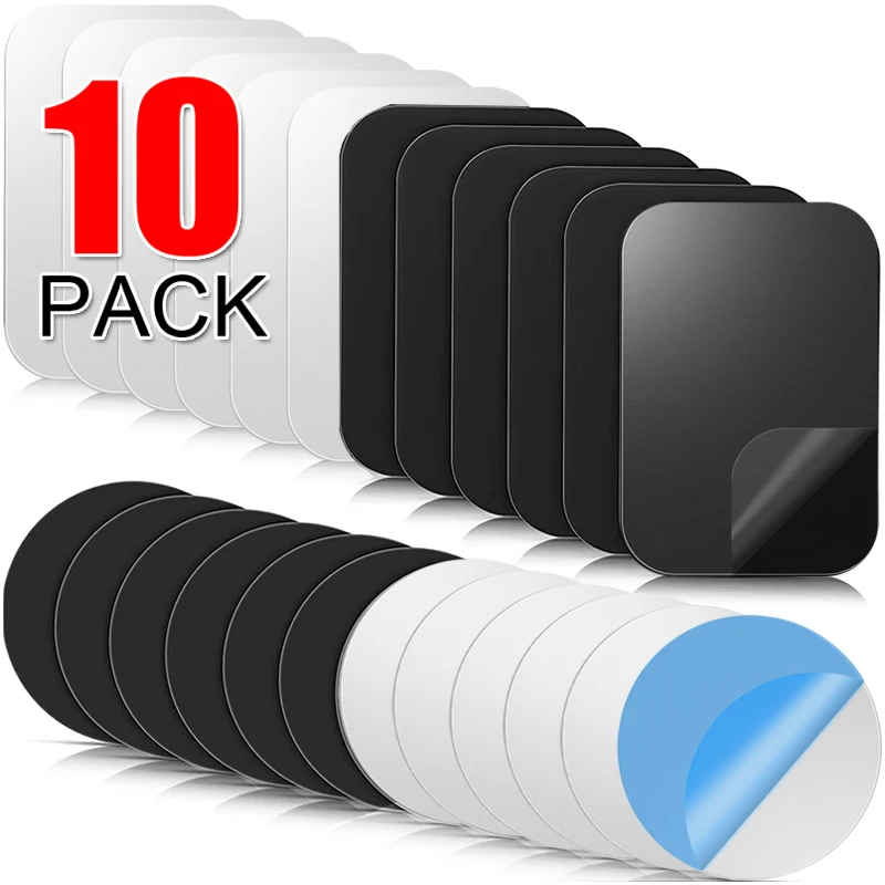 

Thin Magnetic Metal Plate For Car Phone Holder Universal Iron Sheet Disk Stickers Tablet Desk Cell Phone Bracket Magnet Sticker