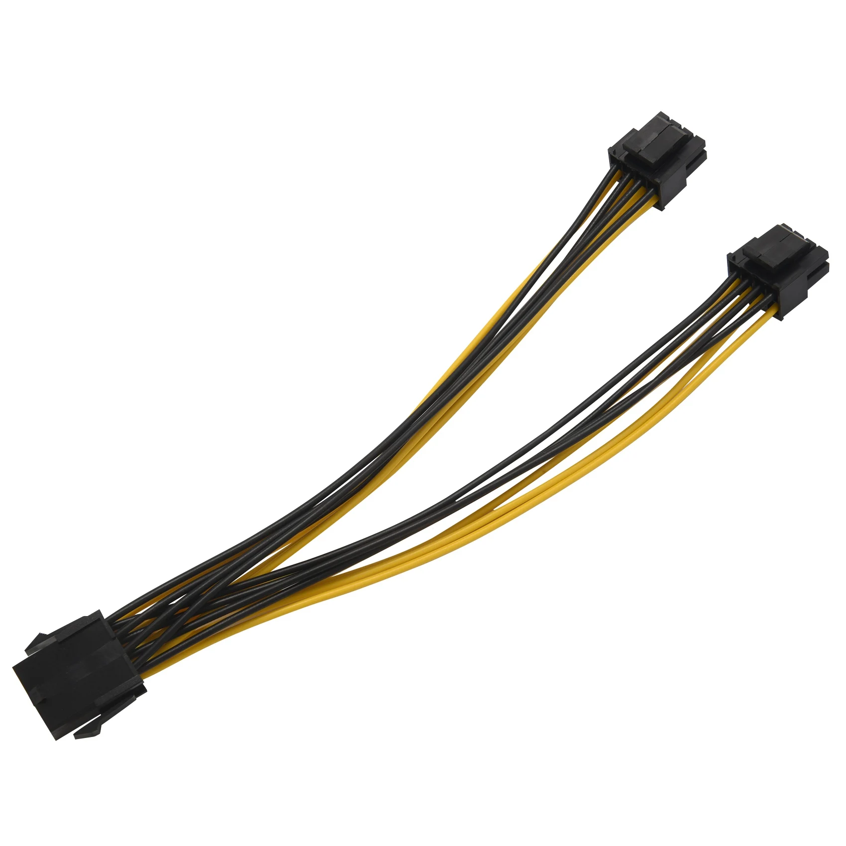 

8-контактный разъем процессора, гнездо от 1 до 2, 4 + 4-контактный Y-разветвитель, кабель питания, шнур 18AWG, 20 см