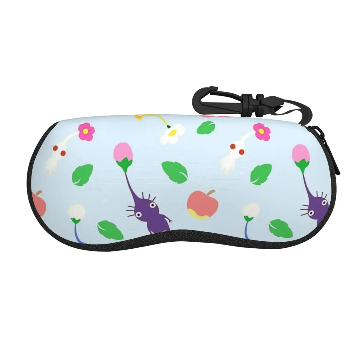 

Game Cartoon Cute Pikmin Glasses Case Waterproof Zipper Eyewear Storage Box Anti-Pressure Eye Contacts Case