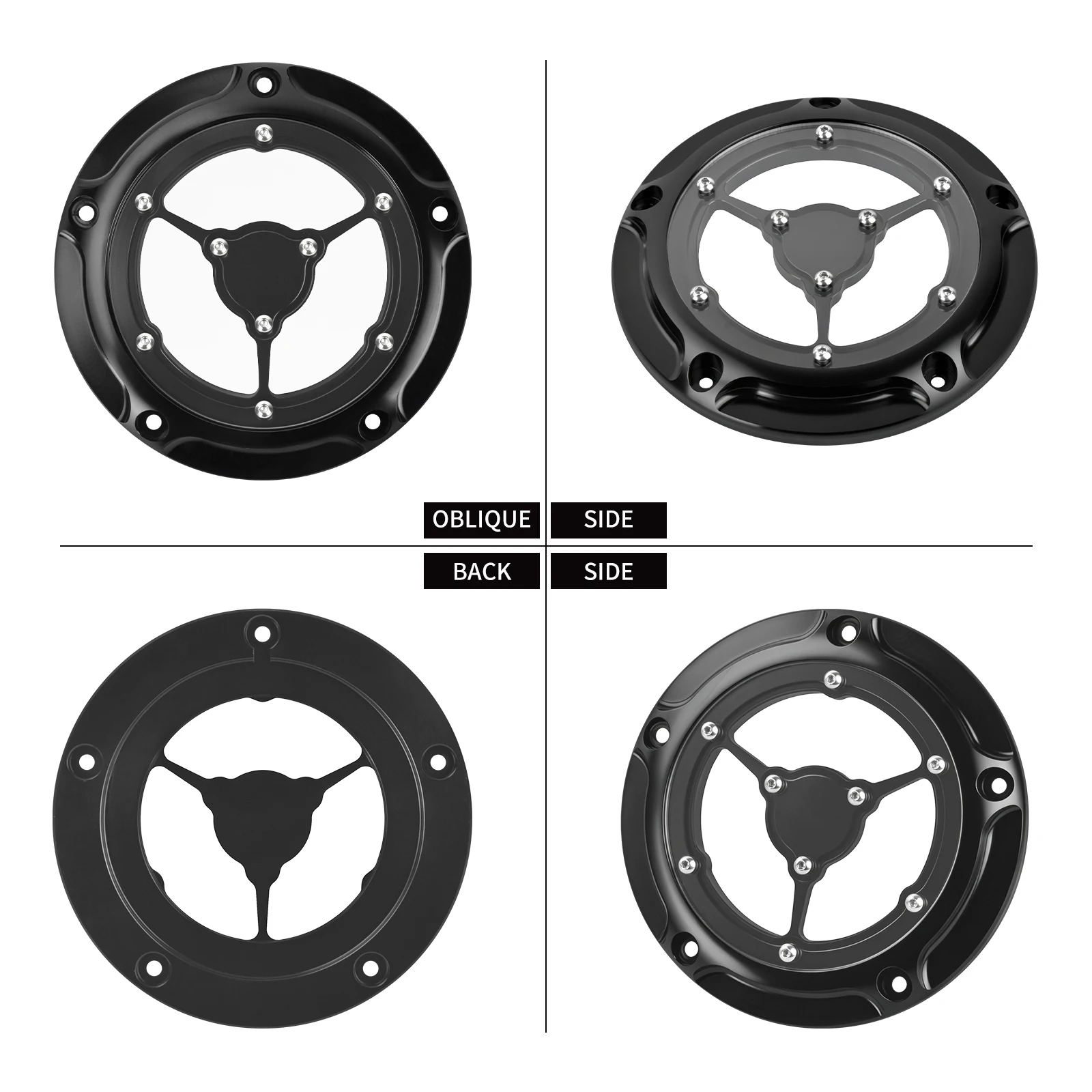 5 Holes Derby Engine Clutch Cover For Harley Softail 114 2019-2026 Fatboy Breakout Heritage Lower Rider Streetbob Accessorie Cap view 6