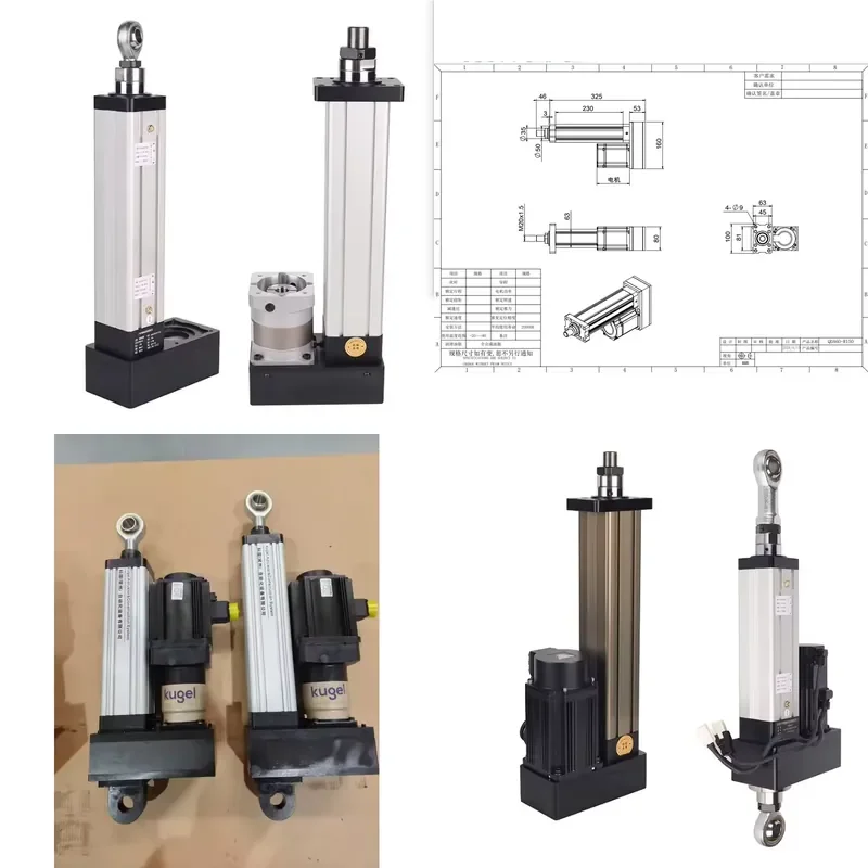 60mm Cylinder Diameter 750W Servo Motor 150mm Stroke 250mm s Speed for Precision Industrial Applications