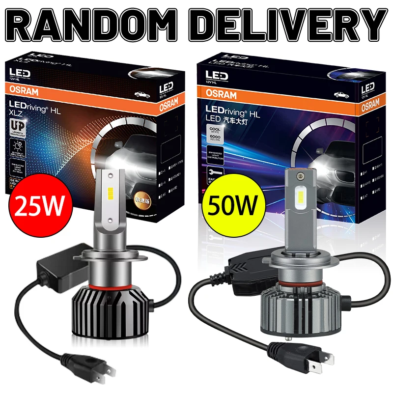 OSRAM 100W Super Bright H7 H4 H8 H11 9005 HB3 9006 HB4 9012 LED CANbus Error Free LED Headlight Bulbs 6000K Auto Fog Lamp Turbo