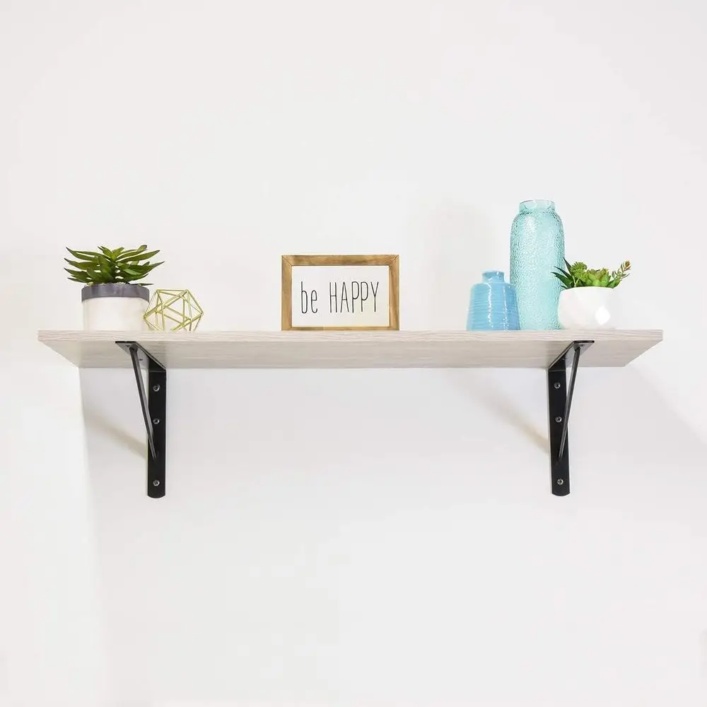 20 sztuk wsporników półek metalowych L20 x H13, czarne, wytrzymałe, ze śrubami, mocne stalowe podpory