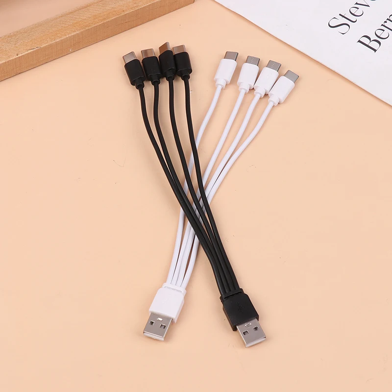 20CM 4 In 1 USB C Charger Cable 4 Ports USB Splitter Charging Cable Type C Connector For Cellphones Smartphone Tablet