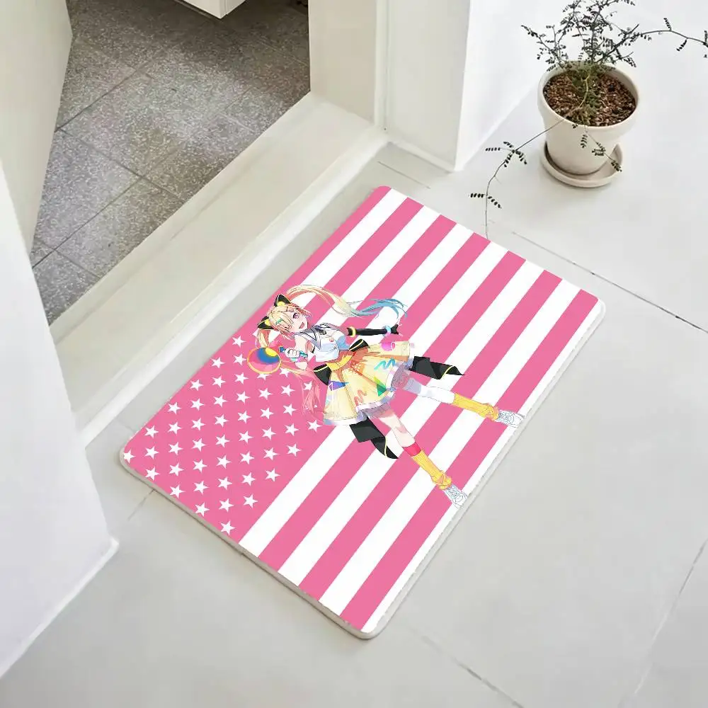 Arale Anime B-BanG Dream YUME X MITA Floor Mat Bathroom Absorbent Mat Rugs Simple Door Dirt-resistant Mat Home Kitchen Mat