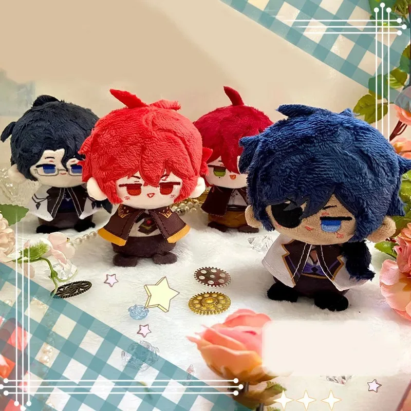 

qq17Genshin Impact Diluc Kaeya Shikanoin Heizou Plush Keychain Doll Anime Dolls Pendant Backpack Decoration Birthday Xmas Gifts
