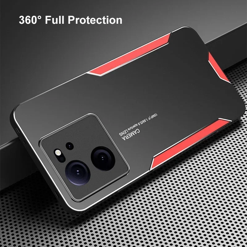 

For Xiaomi Mi 13T Pro 11T 12T Case Aluminum Metal Matte Cover Silicone Protection Phone Case For Xiaomi Mi 10T Lite 5G 9T Pro