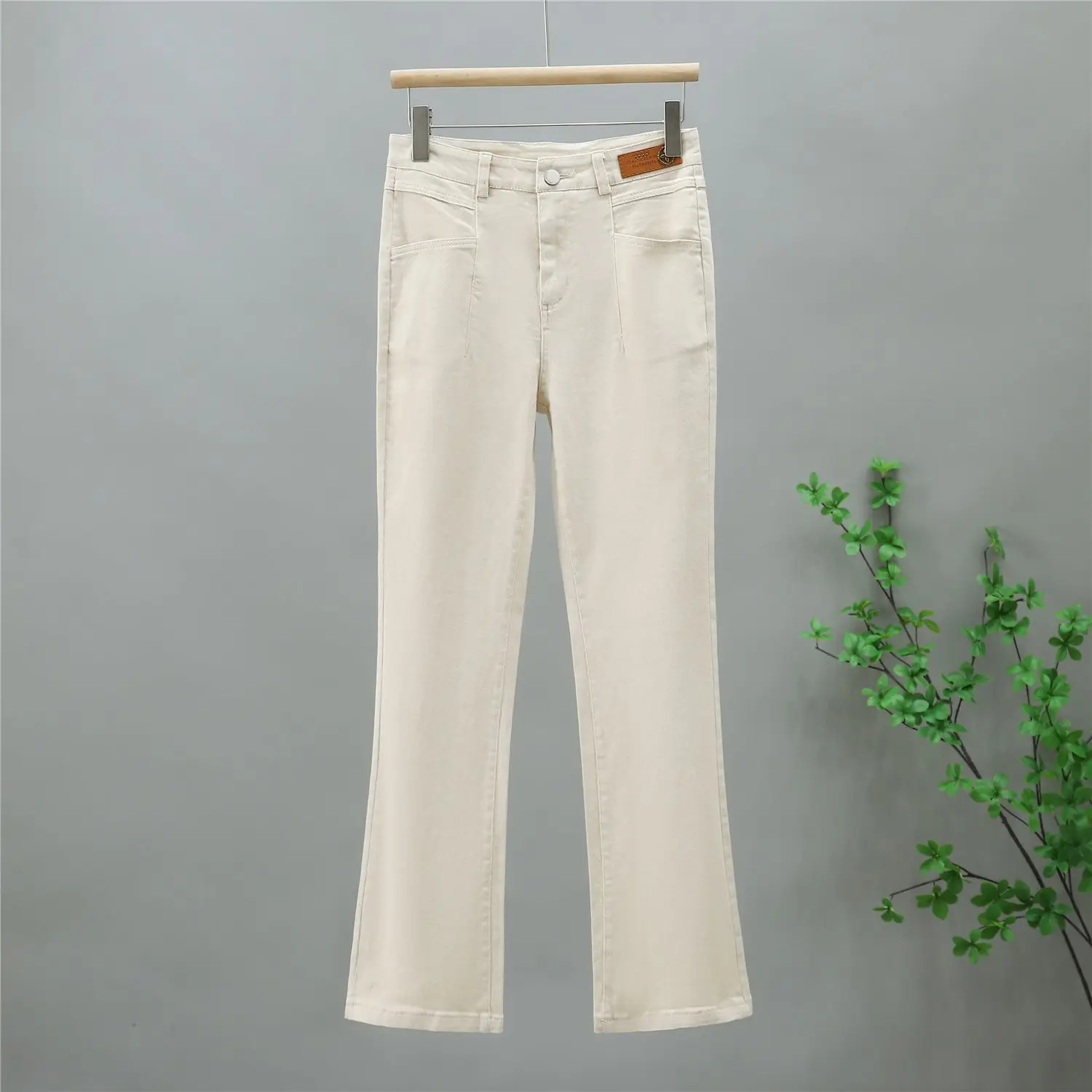 2027Spring Autumn New High-waisted Cowboy Nine Pants Women High-Quality Casual Jeans Feminine Temperament Fashion Denim Trousers