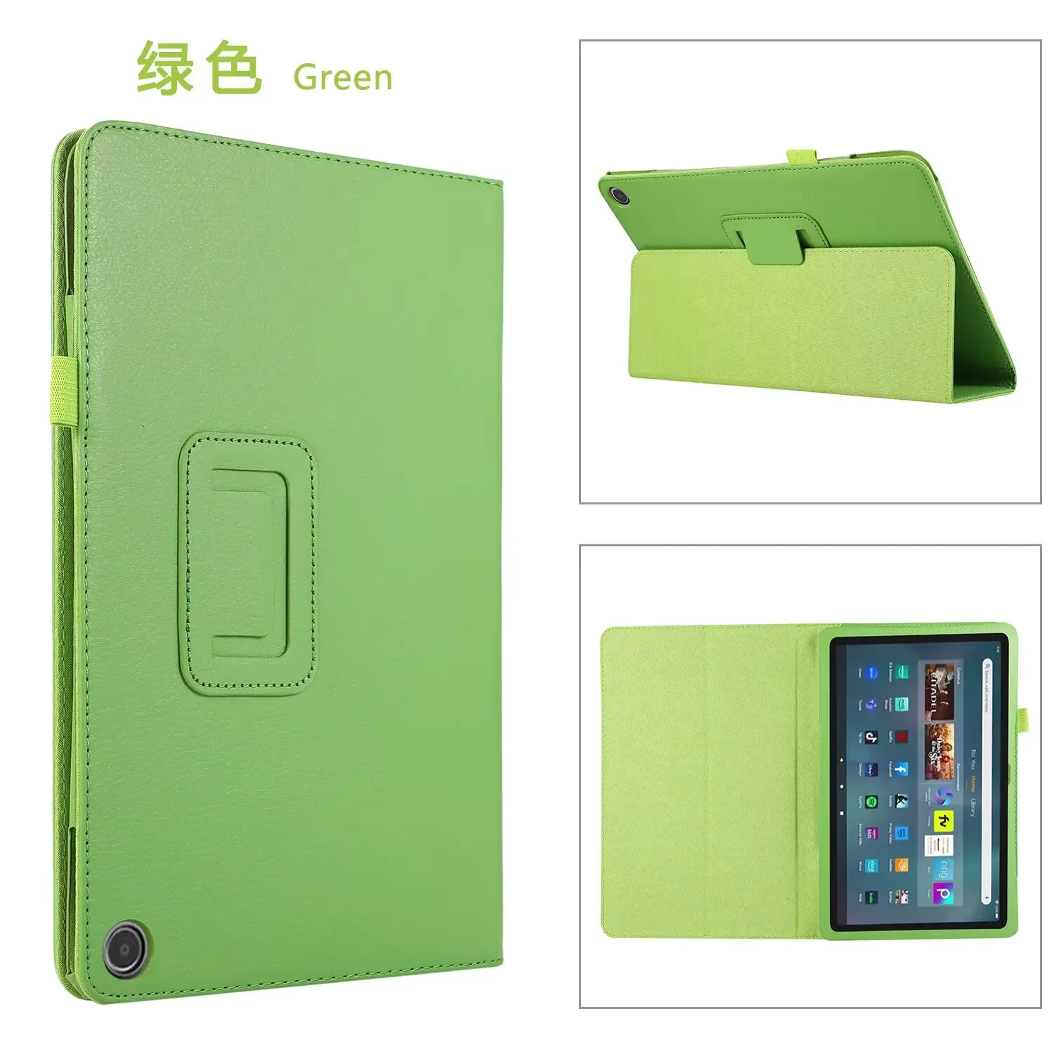Folio Flip Stand Holder For Amazon Fire Max 11 Fire 7 2017 2022 HD10 2023 Leather PC Shell Cover Tablet Protective Skin Case