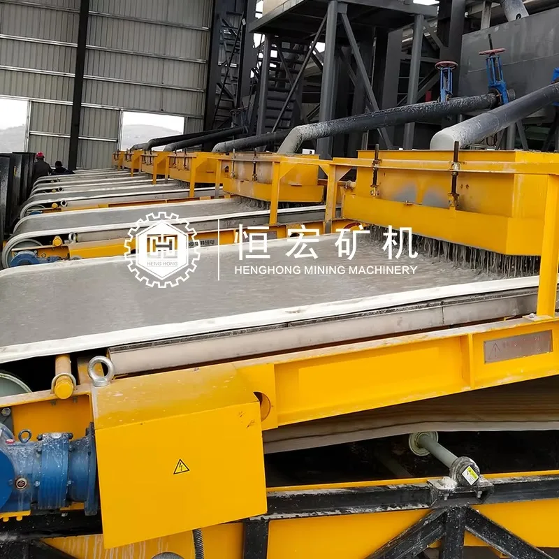 Modello caldo 2000*2500 1000*2000 MM Ad Alta Intensità di Sfumatura Ferro Rem ovale Cintura Bagnata Incline Piatto Magnete Magnetico Separatore per Minerale