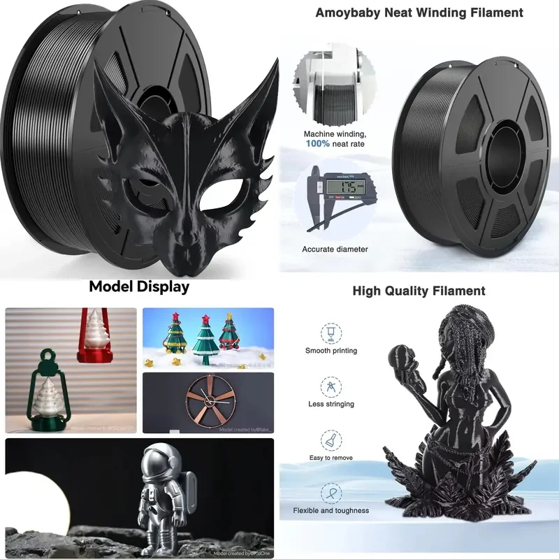 2026 hot sale PLA Marble Filament 1.75mm 1kg Stone Texture 3D Printer Filament ±0.02mm High Precision for FDM Printing