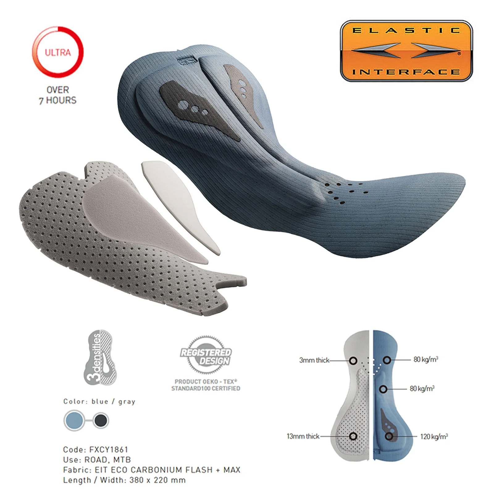 YKYWBIKE Fahrradshorts Elastische Interface Paris Radsport-Trägerhose Herren Fahrradshorts 7-Stunden-Gepolsterte Fahrradbekleidung – Detail 7