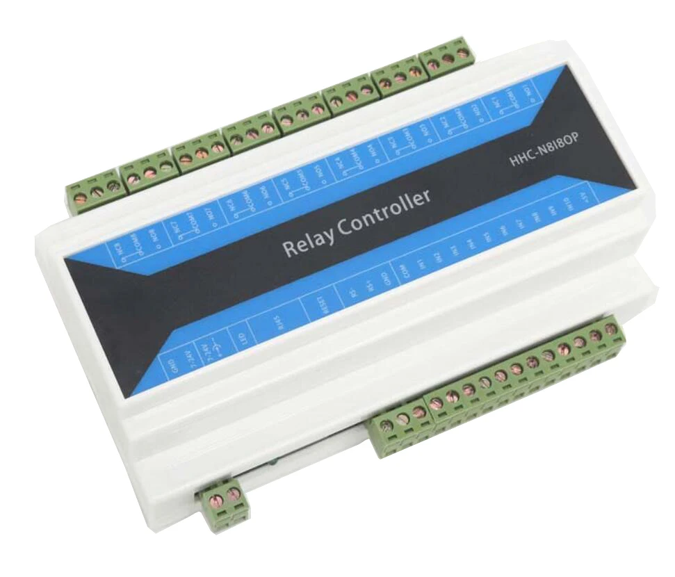 

8 Channel Industrial Ethernet IP Network Relay module Remote Controller Device Ethernet to RS485 bistable relay MODBUS TCP