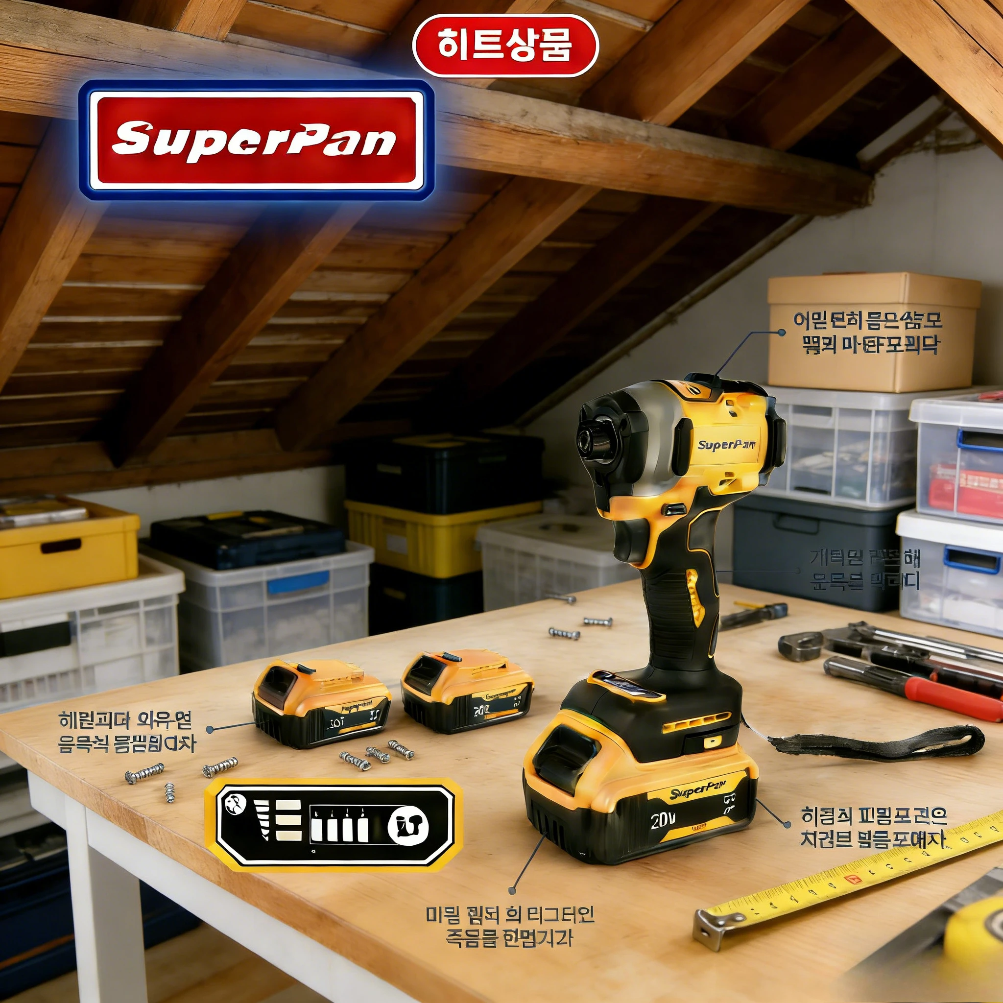 

Аккумуляторный шуруповерт SuperPan с защитой от пыли и мороза, 205 Нм, 20 В, для восстановления после военных разрушений, совместим с аккумулятором Dewalt 20 В