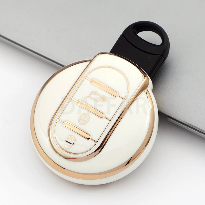 For BMW MINI COOPER S ONE JCW F54 F55 F56 F57 F60 CLUBMAN COUNTRYMAN TPU Key Fob Cover Key Protection Case