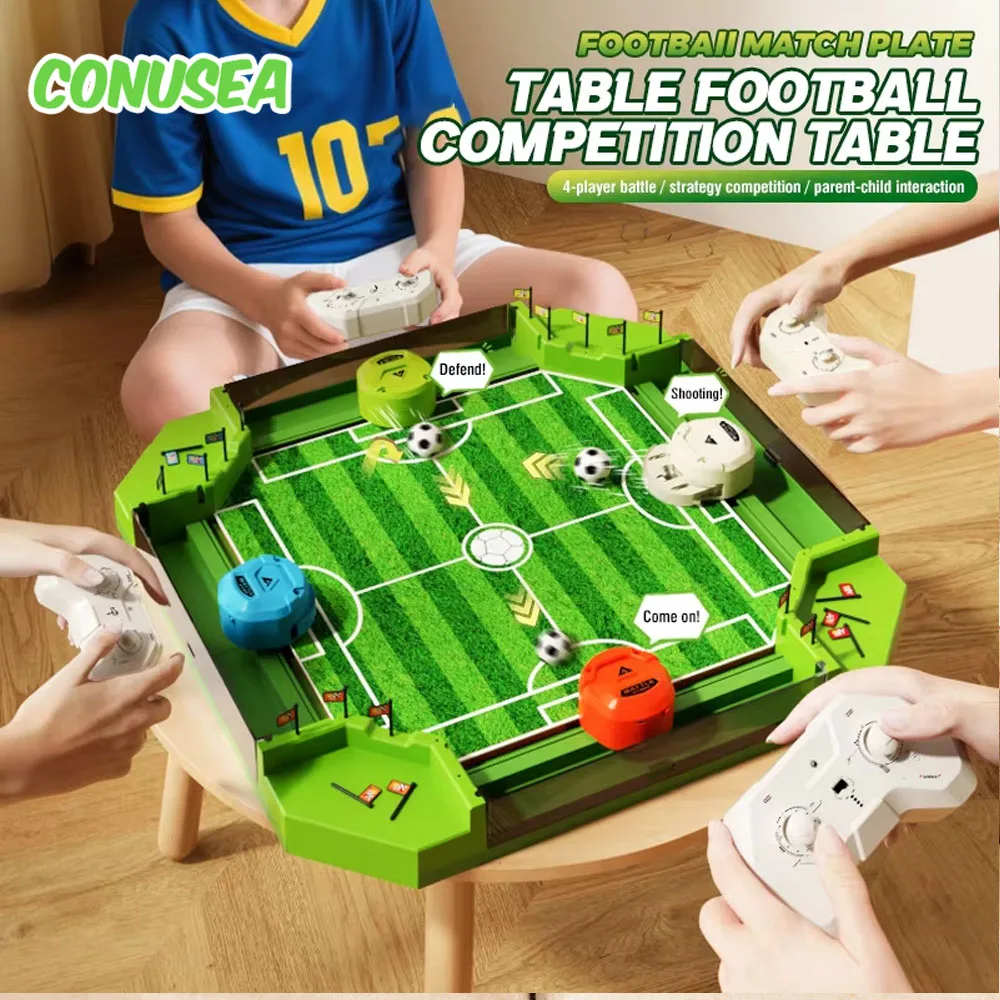 Table Soccer Party Games Large 2.4G Multiplayer Battle Remote Control Football Desktop Puzzle Toys for Children Christmas Gifts