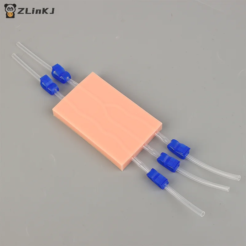 

▶1Pc Venipuncture Injection Practice Pad Simulation Human Skin Tear Resistant Portable For Students Nurses Suture Training Model