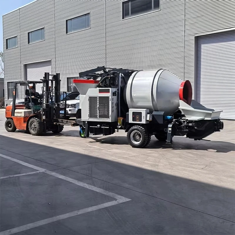 

Customized L-200 Concrete Mixing Cement Machine Concrete Pump Electric Diesel Concrete Mixer With Pump For Cement Mixing Constru