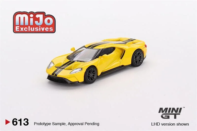 

Мини GT Mijo Exclusives 1:64 Ford GT Тройная желтая модель автомобиля