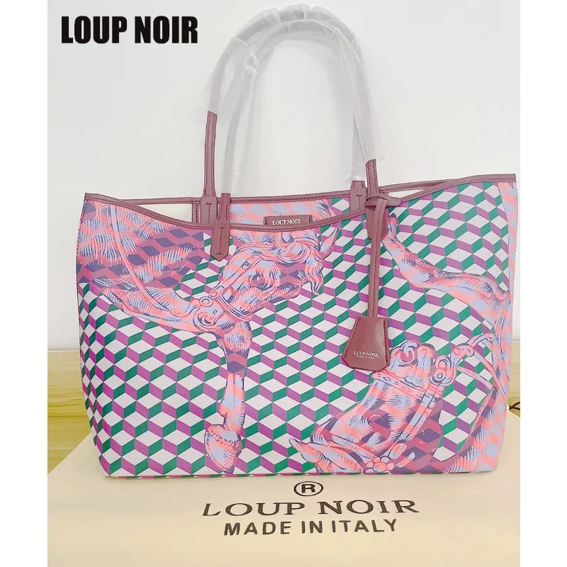 Original LOUP NOIR Luxury Brand New Womens Tote Bag Large Capacity Female HandBags Shoulder Women Bags High Quality Casual Totes image 4