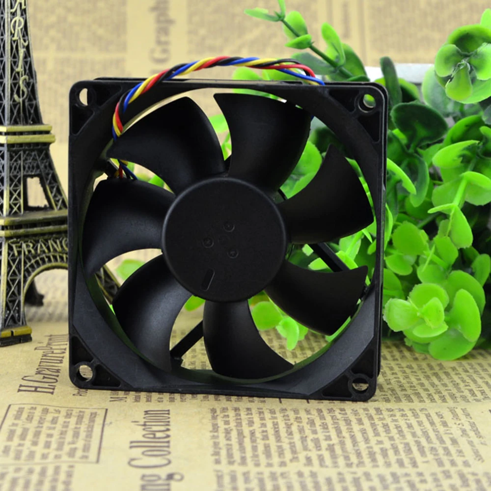 Ventilateur PVA080G12H-P00 DC 12V 0.60A 8CM 8025 80X80X25MM 4 fils