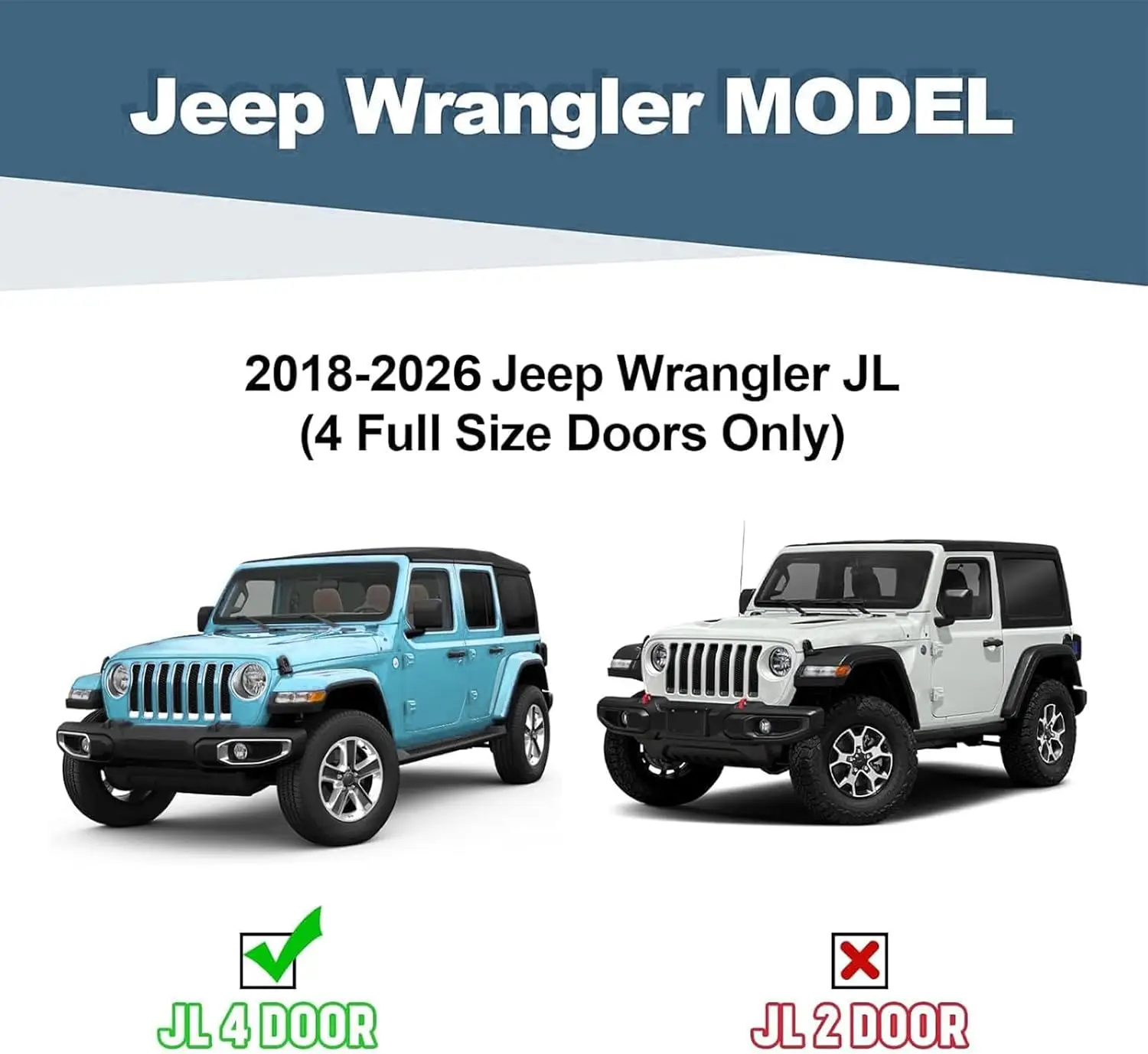 6-Inch Running Boards and Side Steps - Matte Black Nerf Bars Step Bars for 2018-2026 Wrangler JL 4 Door and Wrangler 4xe (Not Compatible with JK Model)