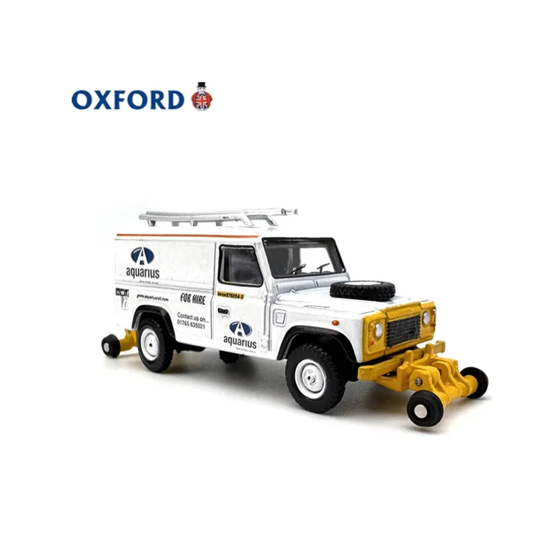 OXFORD Diecast Schaal 1:76 Defender 90 Rail Terreinwagen Legering Model Auto Eindproduct Simulatie Speelgoed Statisch Model
