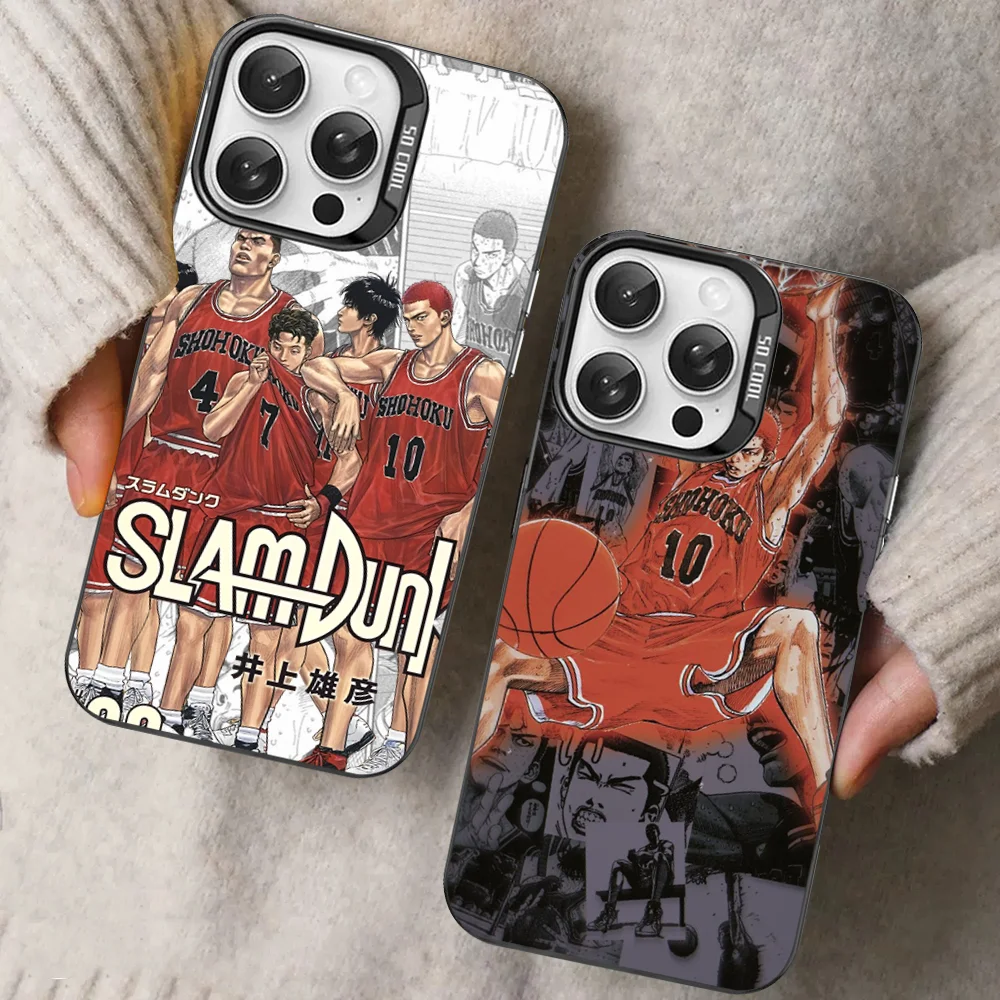 

S-Slam D-Dunk Anime Phone Case For iPhone 16 15 14 13 12 11 Pro Max X XR XSMAX Matte Shockproof Back Cover