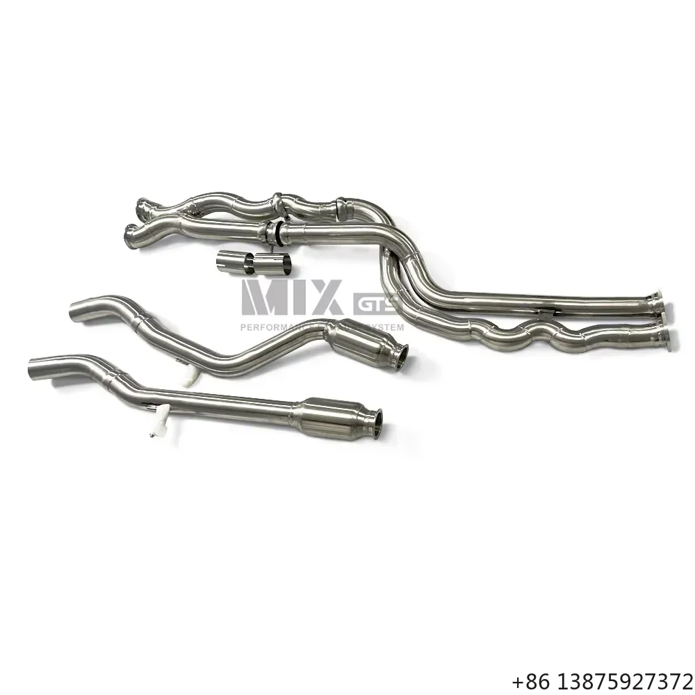 Für M3/M4 F80 F82 F83 S55 3.0T 2014-2019 Mittel- und Langrohr-Performance-Auspuff Tuning Leistungssteigerung Racing Performance Pro