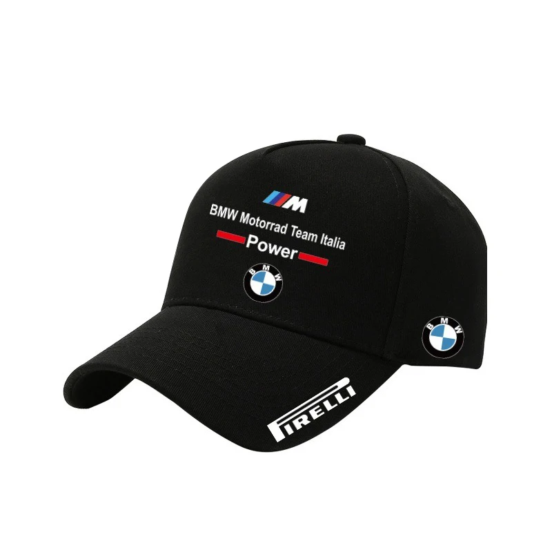 New For BMW Logo Motorsport Emblem Outdoor Summer Sport Baseball Cap Spring Autumn Adjustable Casual Sunscreen Hat Car Stickers - view 3