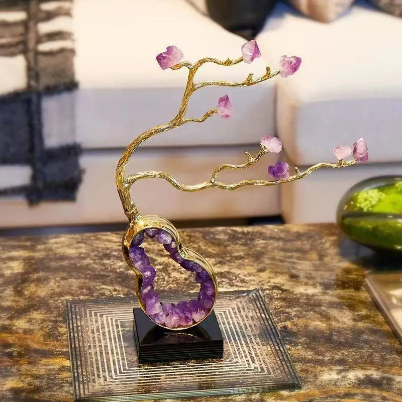 Ornamento di zucca di cristallo ingresso soggiorno armadietto del vino mobile TV luce decorazione creativa di fascia alta di lusso