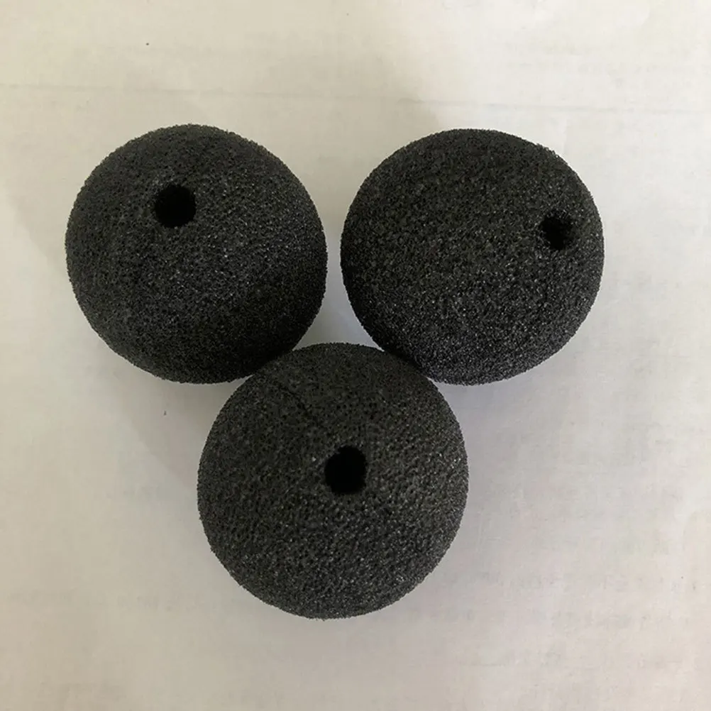 

10Pcs Black Clown Nose Sponge Ball Soft Comfortable Clown Accessory for Cosplay Party Performance Replacement Sponge Nose