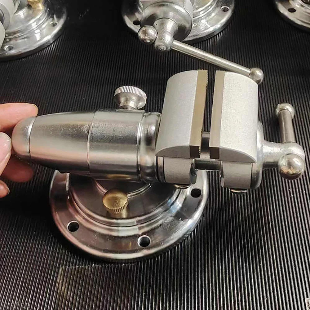 New 304 Stainless Steel Bench Pliers 50mm Adjustable Desktop Clamp with Swivel Base DIY Handmade Watch Repair Tool