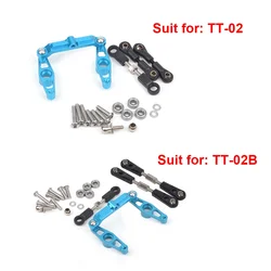 1/10 RC Car Aluminum Alloy Ball Bearing Centre Steering Kit for Tamiya TT02 TT02B Upgrade Parts