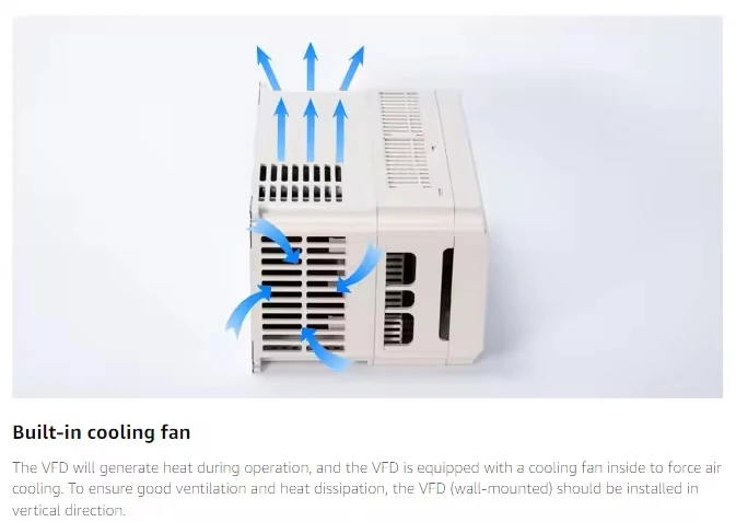 عالية التقنية VFD 220 فولت 380 فولت ثلاث مراحل محول تردد واحد 11kw محرك متغير أداء صغير الحجم VFD