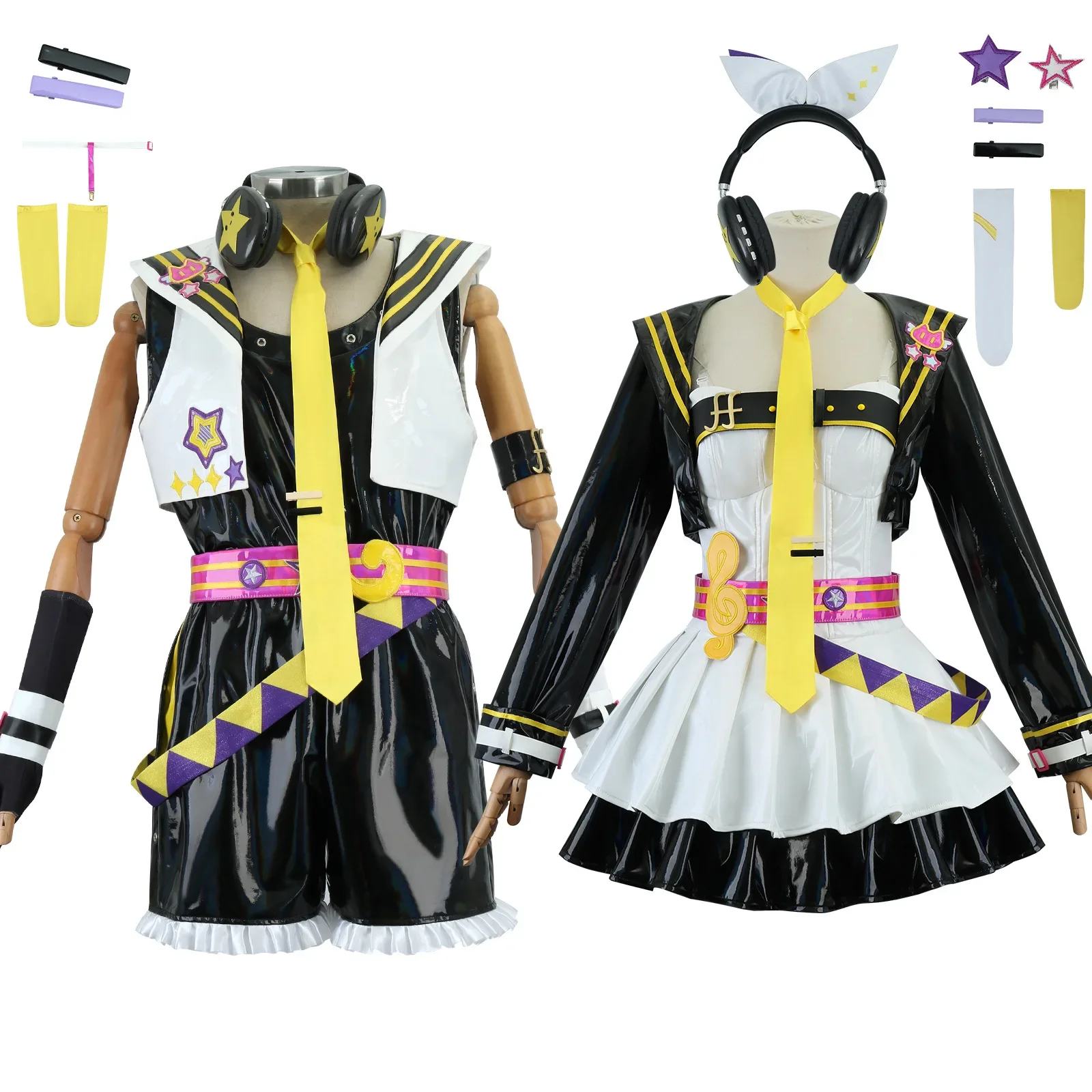 

Mirror Gemini Bell Even Cos Clothes Mirror Bell Mirror Bell Even Meow Si Fast Running Linkage Cosplay Clothing Full Set