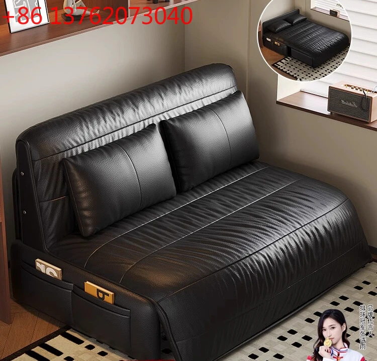 Intelligent electric voice sofa bed study multi-function foldable dual-purpose single small apartment