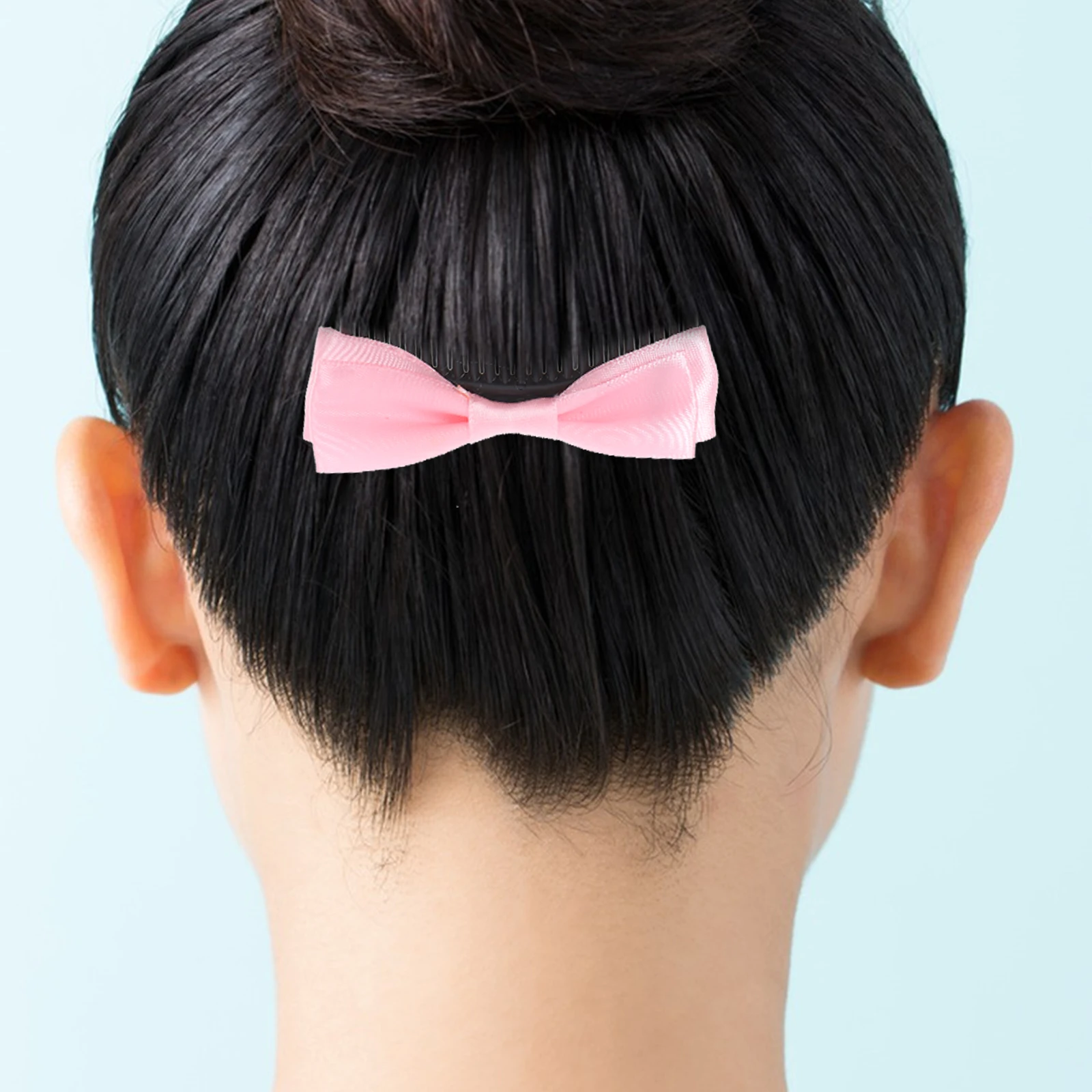 

4 Pcs Hairpin Organizer Side Comb Bow Tie Decorations for Women Plastic Styling Combs Decorative Accessories Women's