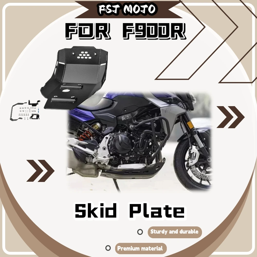 For F900R Motorbike Black Stainless Steel Crash Bar Engine Chassis Guard Plate Non-Destructive Installation Anti-Impact Mod Kit