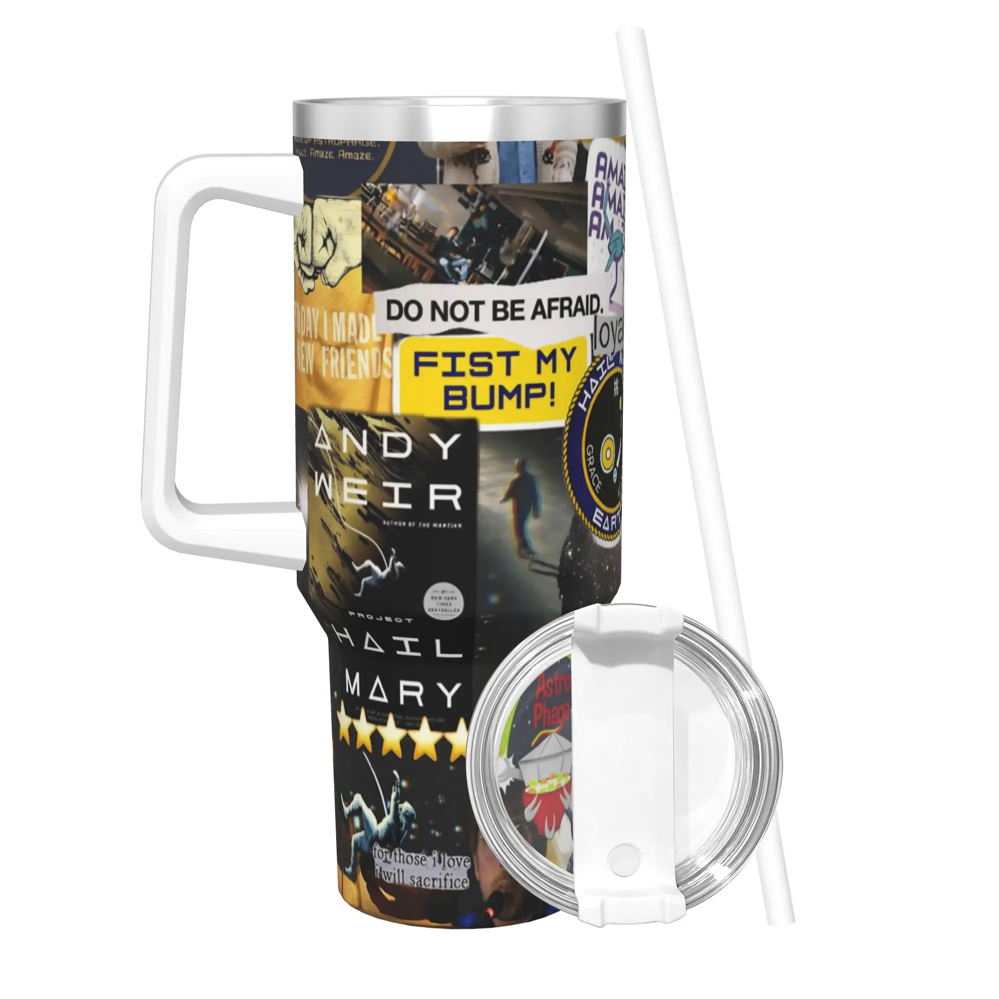 Project Hail Mary Movie 2026 Tumbler Vacuum Insulated  Coffee Cups Stainless Steel School Mugs Water Bottle 40oz